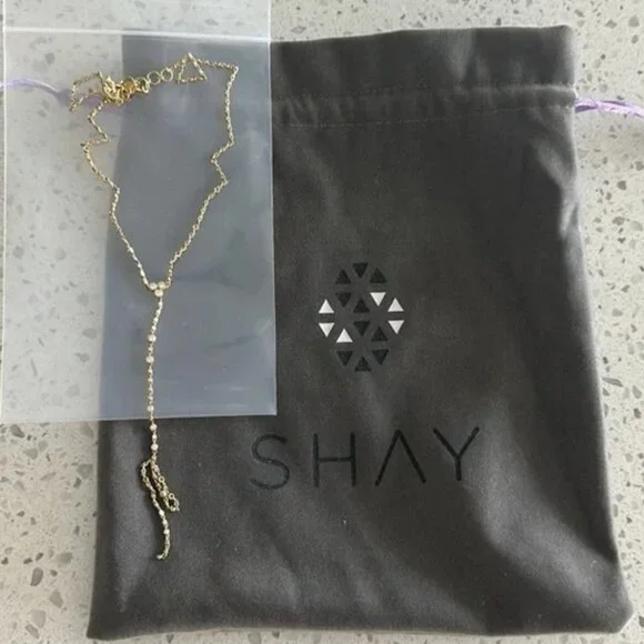 Authentic SHAY infinity lariat Y-drop necklace as seen on Hailey Bieber - Picture 4 of 10